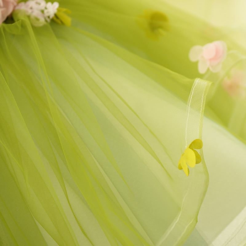 Princesse Longueur à Jambe Tulle robes de demoiselle d'honneur - fillette in Vert