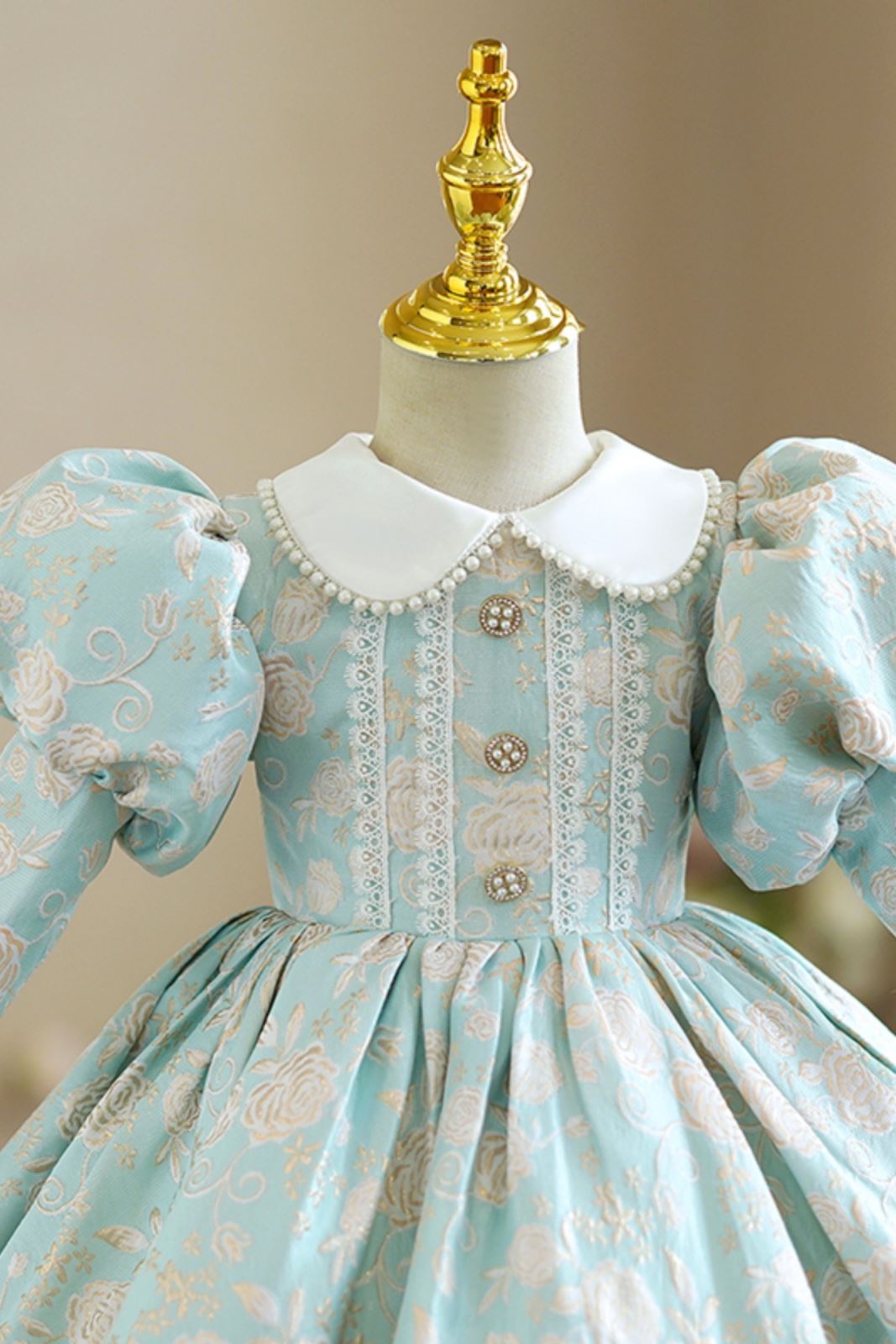 Princesse Longueur à Jambe Satiné robes de demoiselle d'honneur - fillette in Vert Menthe