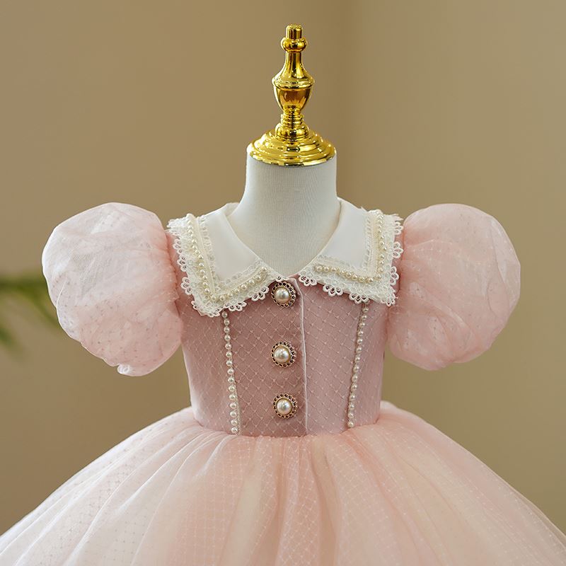 Princesse Organza robes de demoiselle d'honneur - fillette Rose