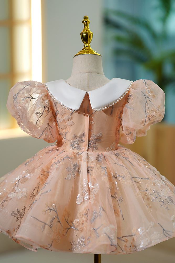 Принцесса Длина по Щиколотку Tulle Детские Платья in Розовый