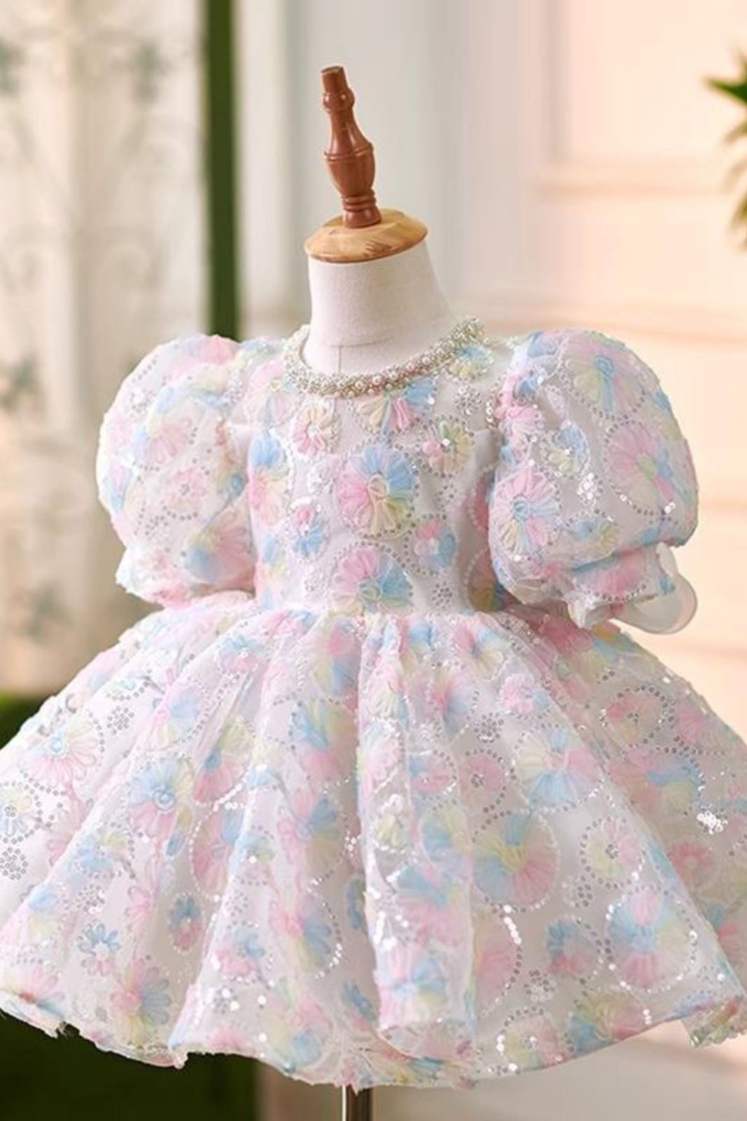 Princesse Longueur à Jambe Pailleté robes de demoiselle d'honneur - fillette in colorée