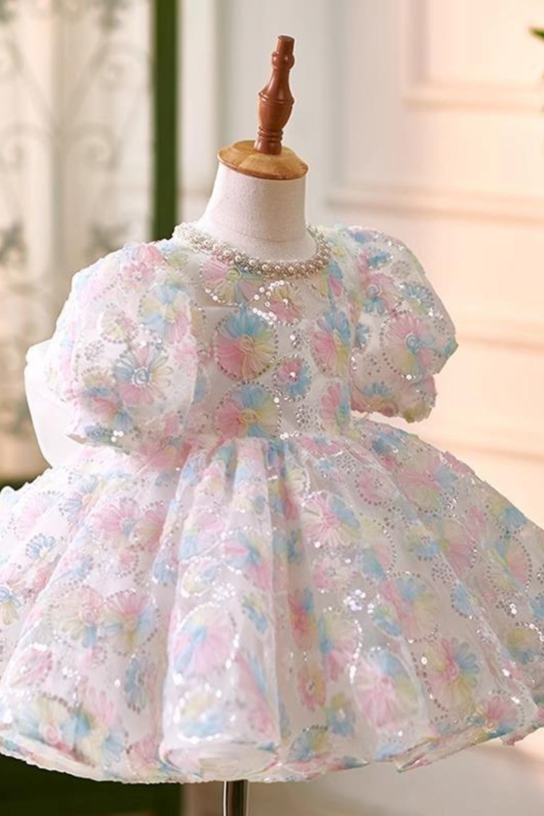 Princesse Longueur à Jambe Pailleté robes de demoiselle d'honneur - fillette in colorée