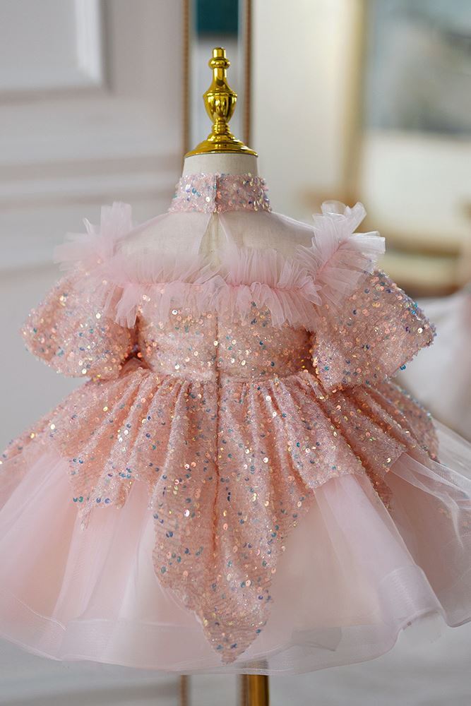 Princesse Tulle robes de demoiselle d'honneur - fillette in Rose