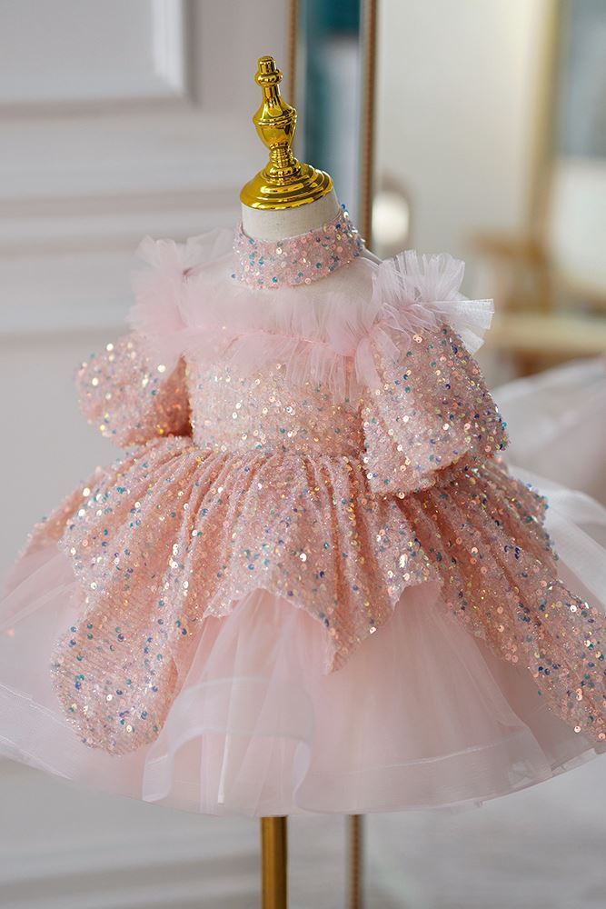 Princesse Tulle robes de demoiselle d'honneur - fillette in Rose