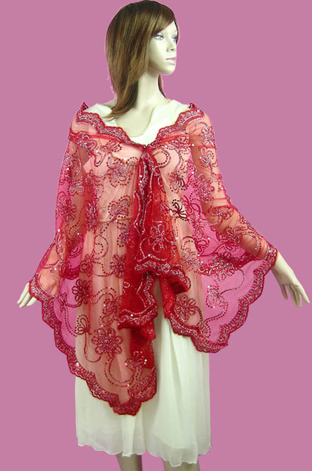 Rot Shawl/Wrap/Bolero