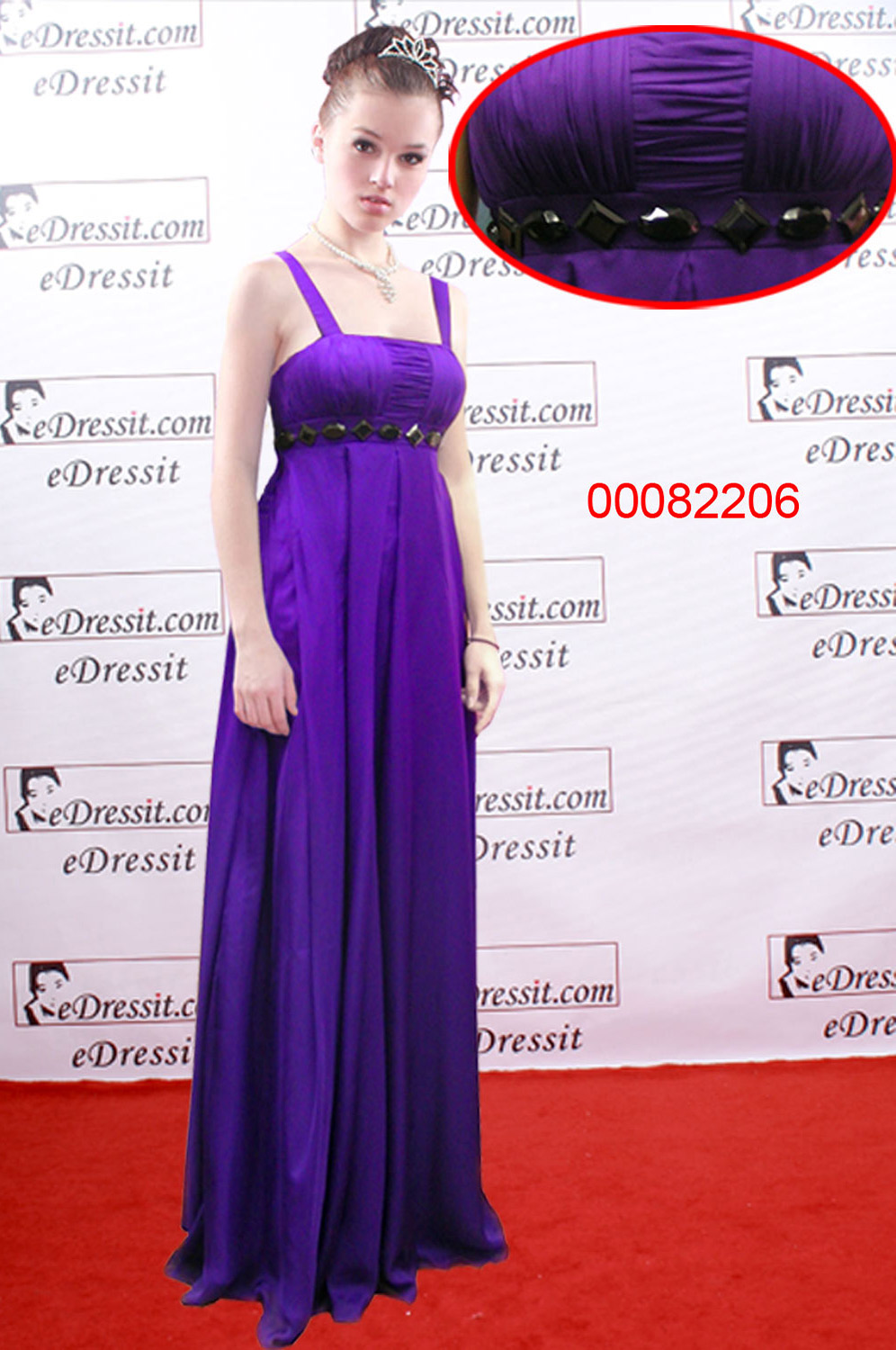 Elegant Purple Evening Dress/ Prom Gown