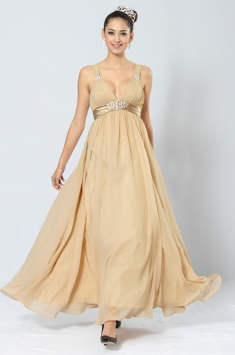 Elegant Beaded Evening Dress