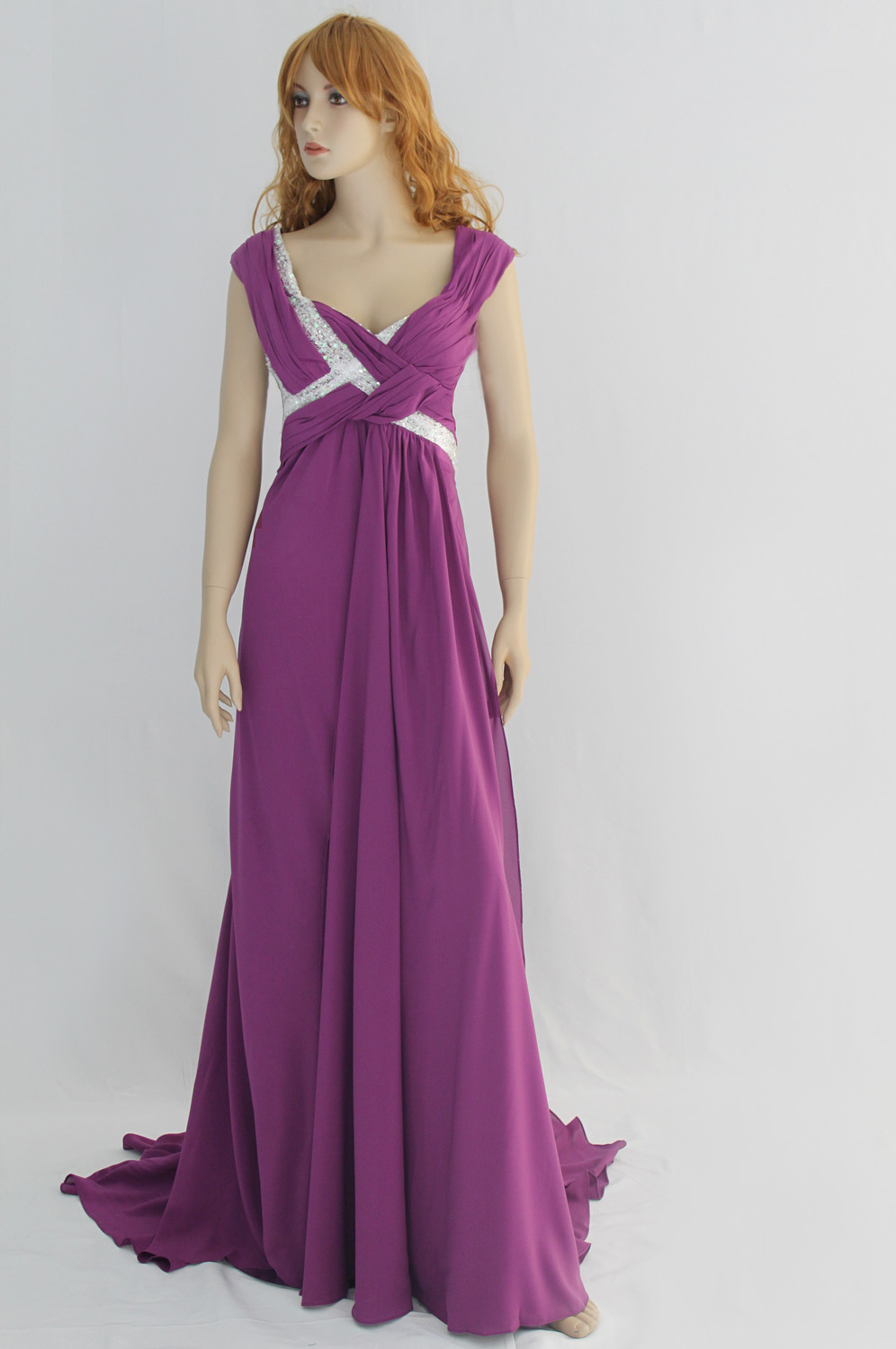 On sale !!  purple Prom Gown Evening Dress