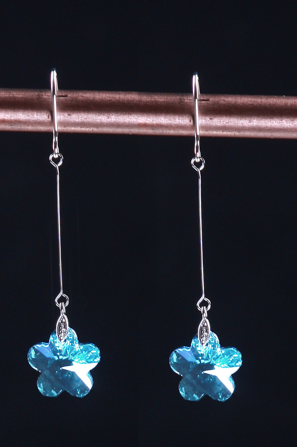 Chic Blue Srar-shape Earring