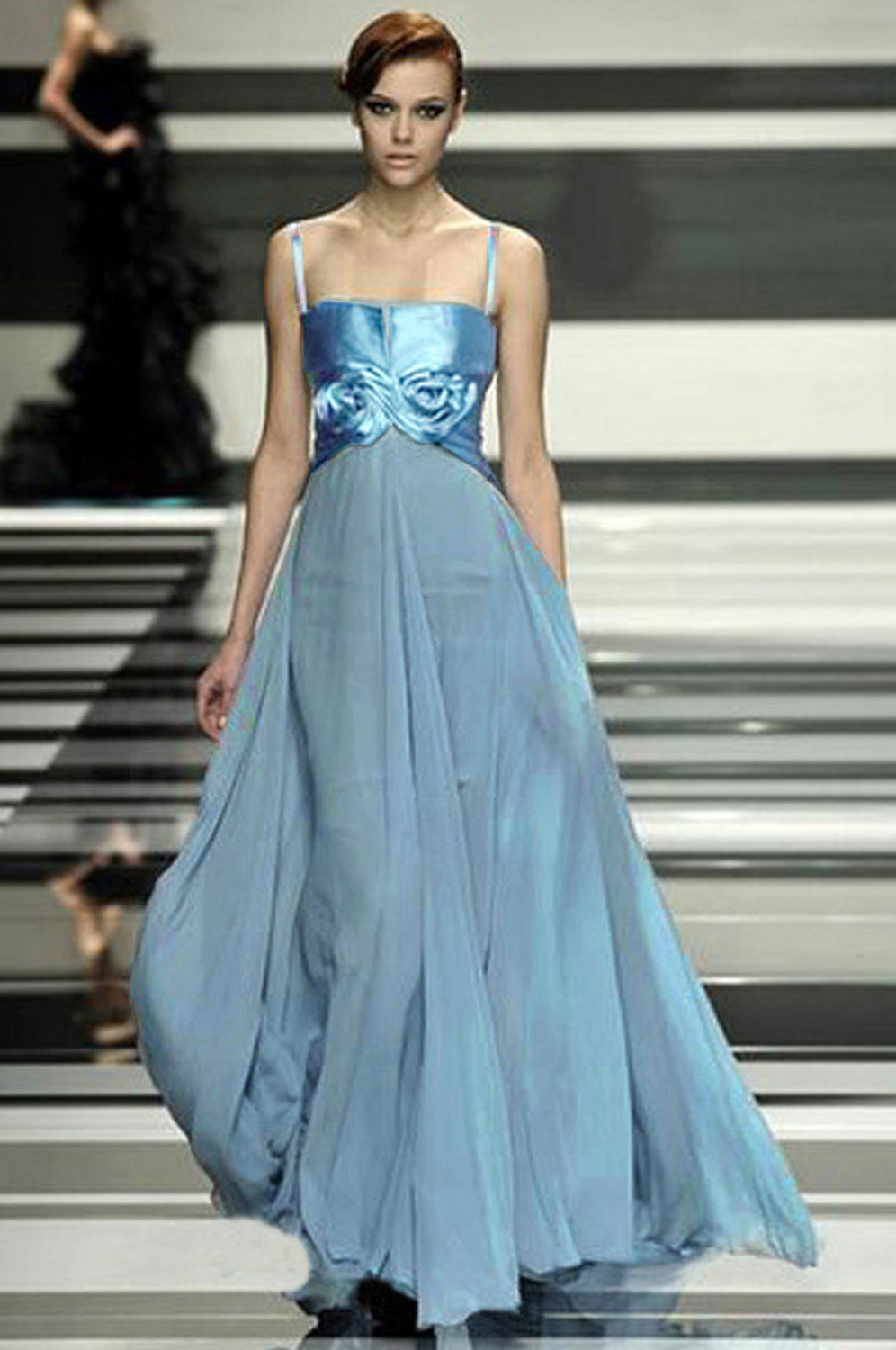 Blue Sexy Prom Gown Evening Dress