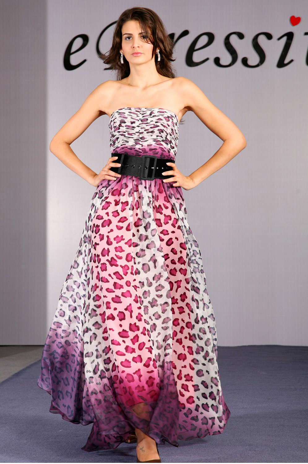 Gorgeous Gradient Strapless Evening Dress