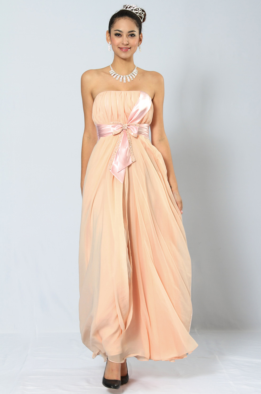 Amazing Light Pink Evening Bridemaids Dress