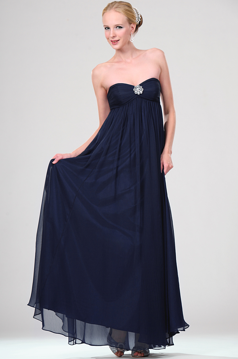 New Charming Strapless Evening Dress