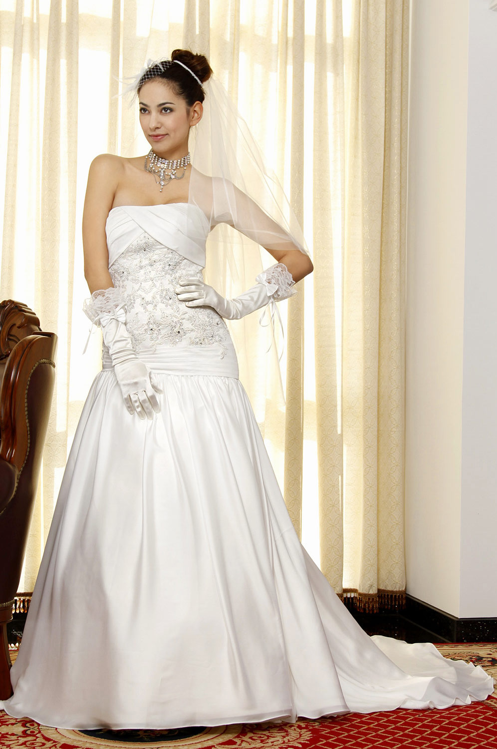 Pure White Fabulous Wedding Gown