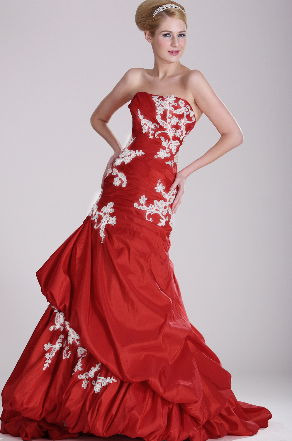 Charming Red Ball Gown