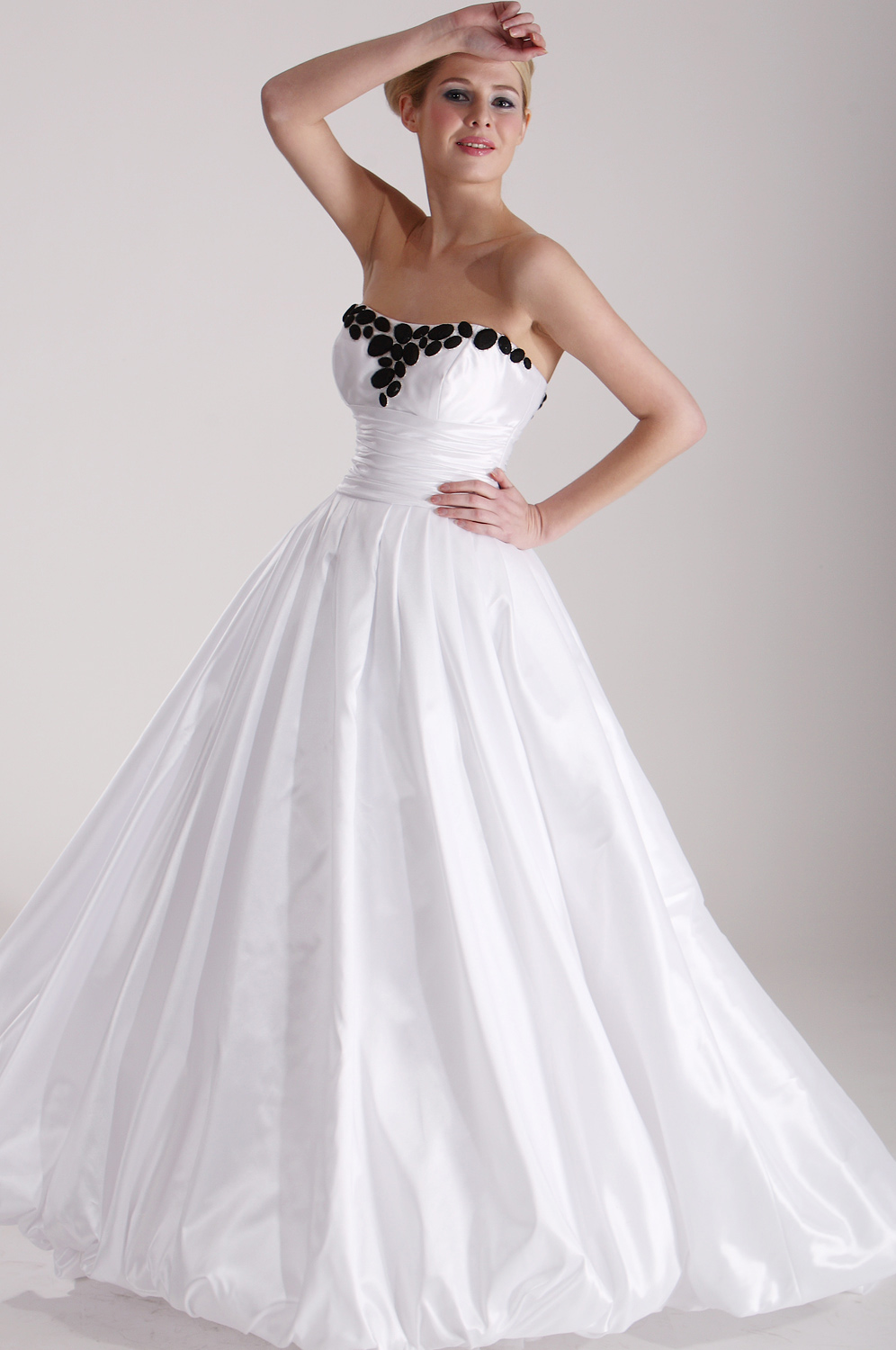 Strapless White Bridal Gown