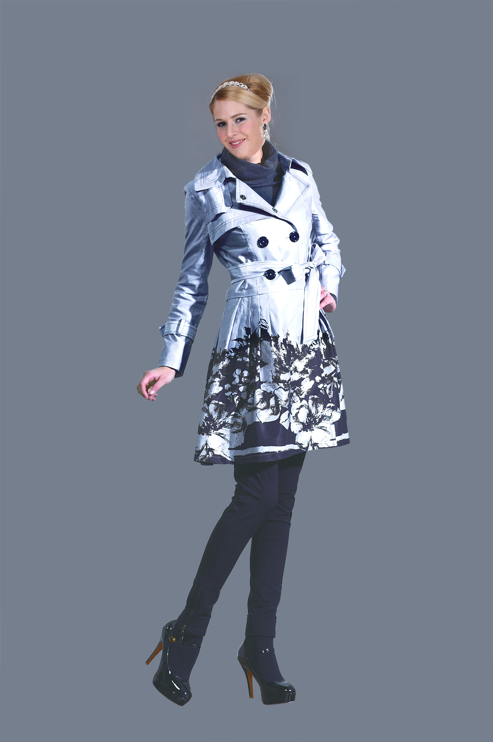 Stylish Fitted Lady Coat