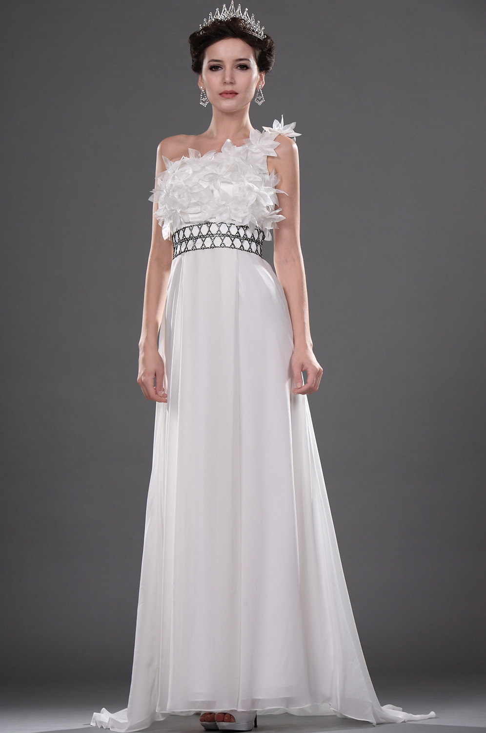 Elegante Robe de Mairee Blanc