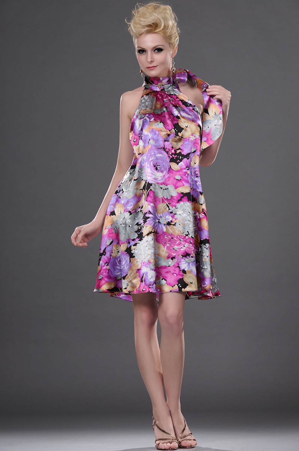 2011 Floral Stylish Cocktail Dress