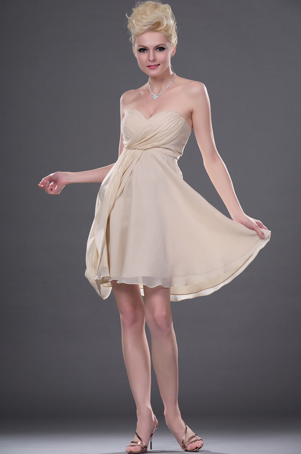 New Strapless Sweetheart Cocktail Dress