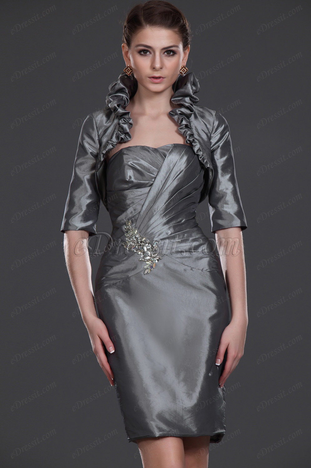 New Charming Grey Two Piece Mother of the Bride Dress