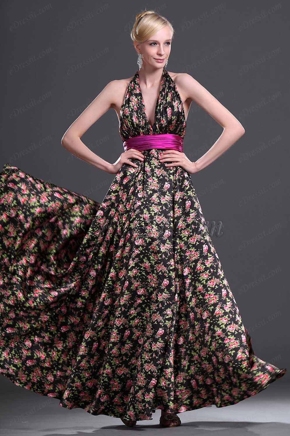 New Collection Halter Evening Dress