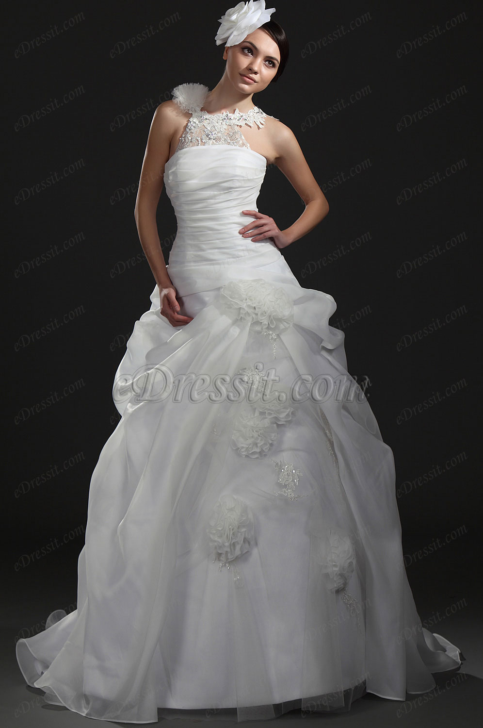 New Gorgeous White Wedding Gown