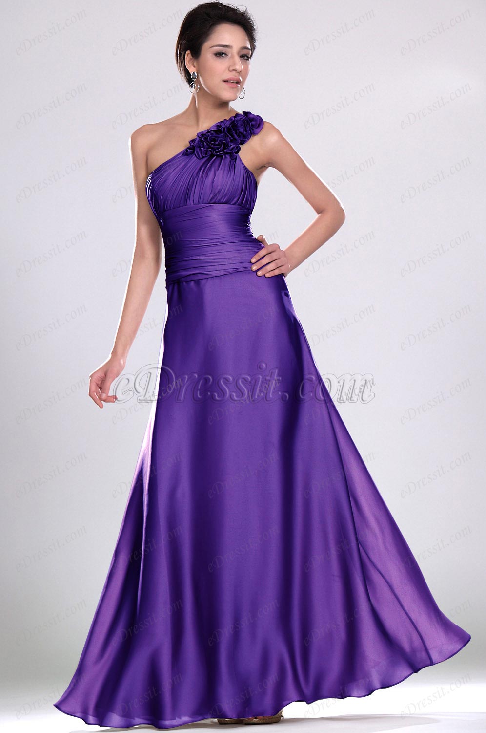 Clearance Sale!  Purple Evening Dress--Size UK8