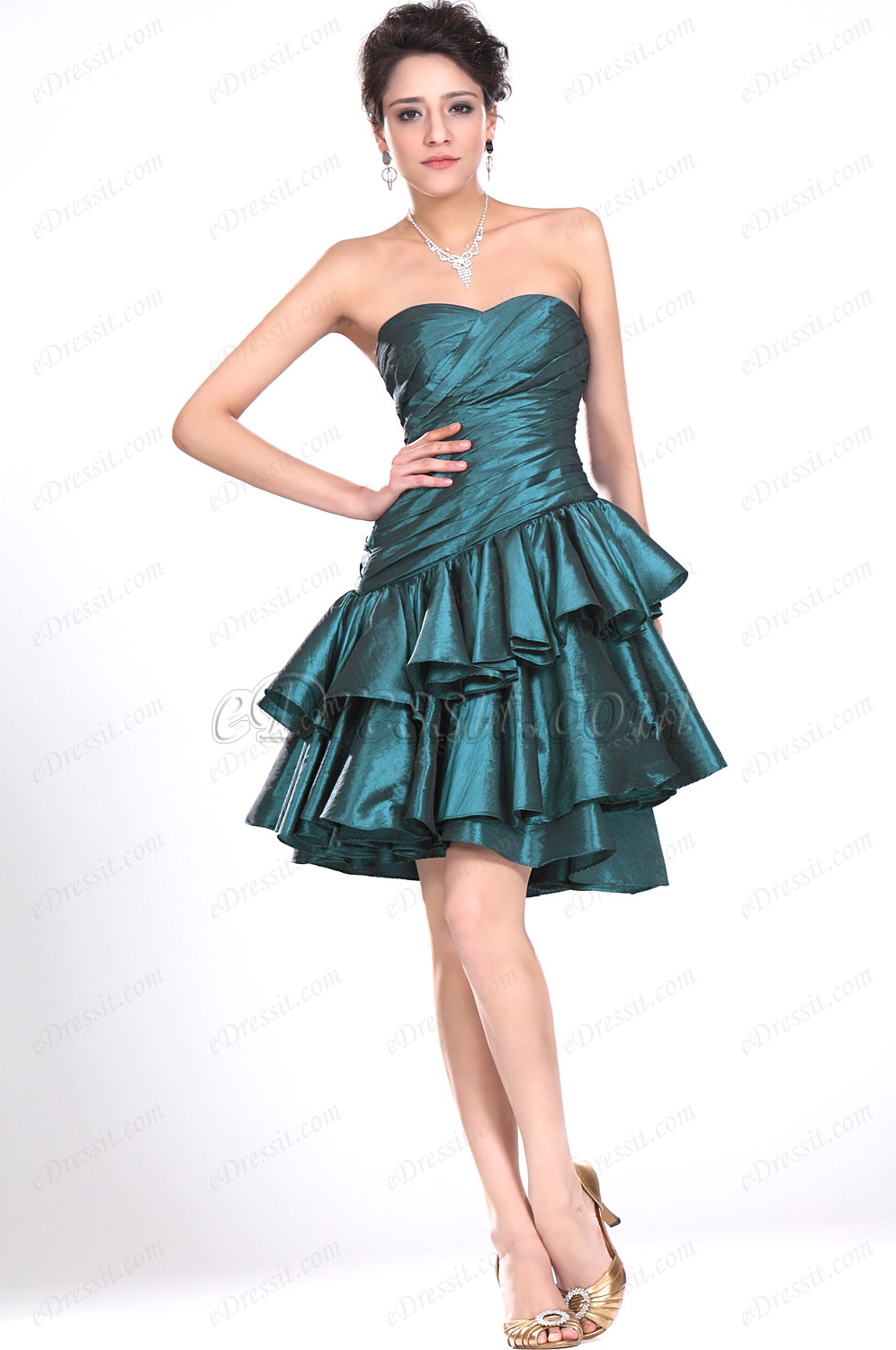 Neu Trägerlos Sweetheart Abi Ballkleid