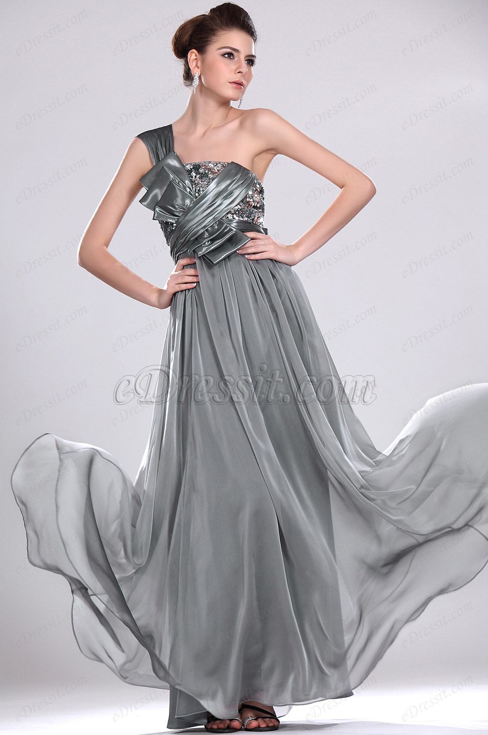 Amazing One Shoulder Prom Gown