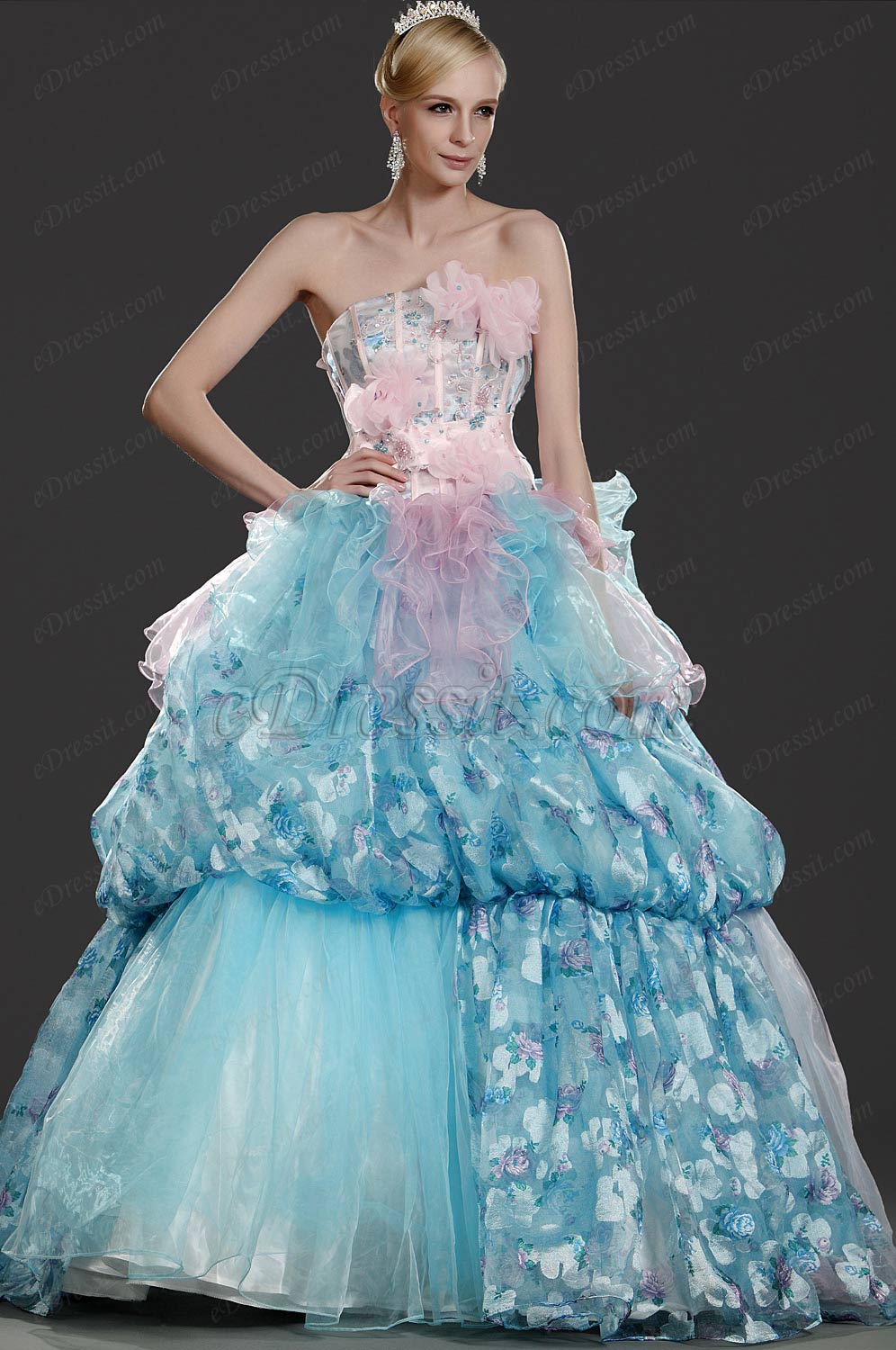 New Amazing Strapless Prom Gown