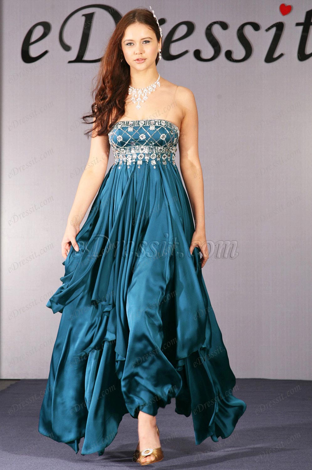 Clearance Sale !   Beaded Evening Dress