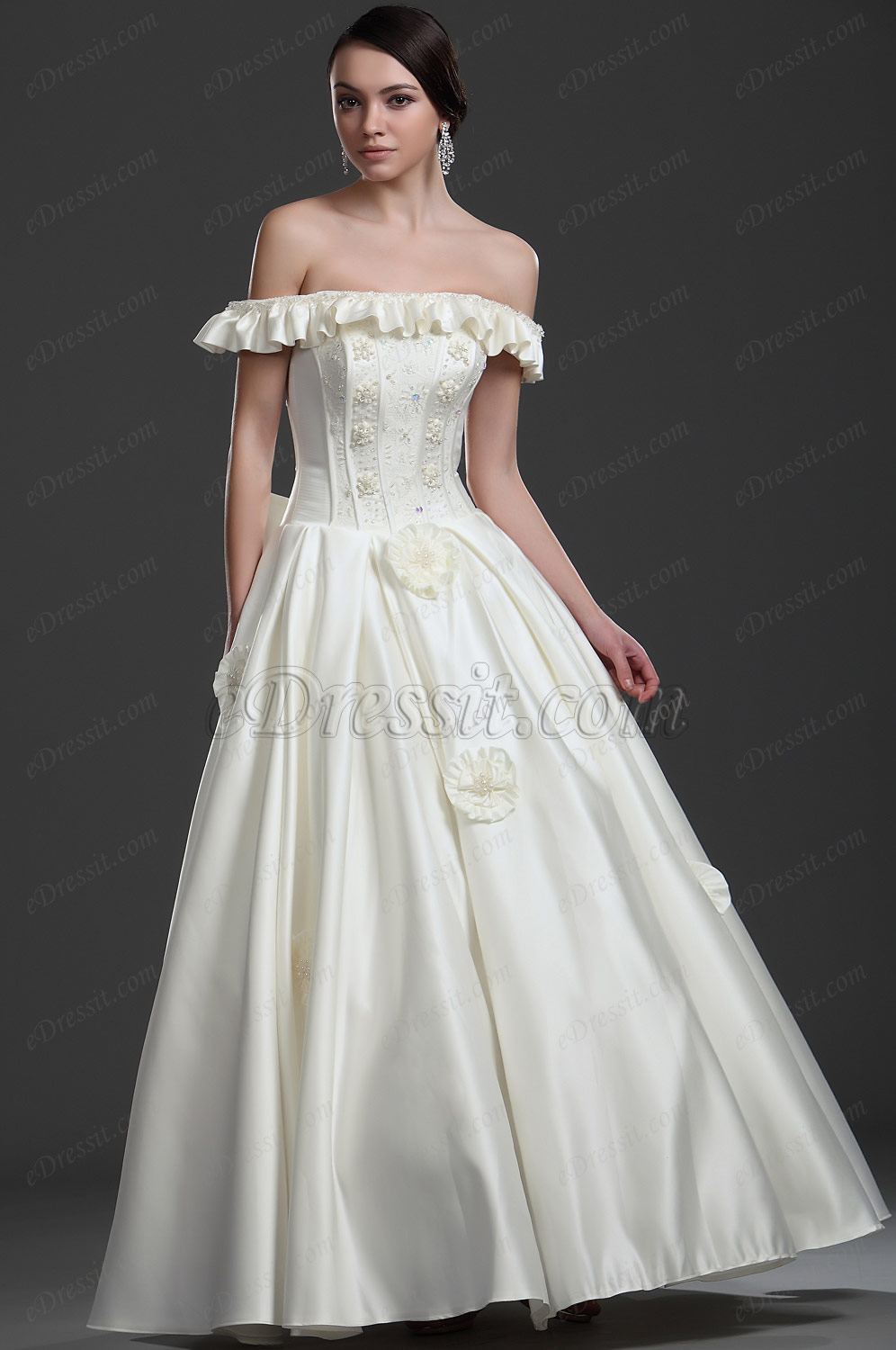 New Off shoulder Wedding Dress