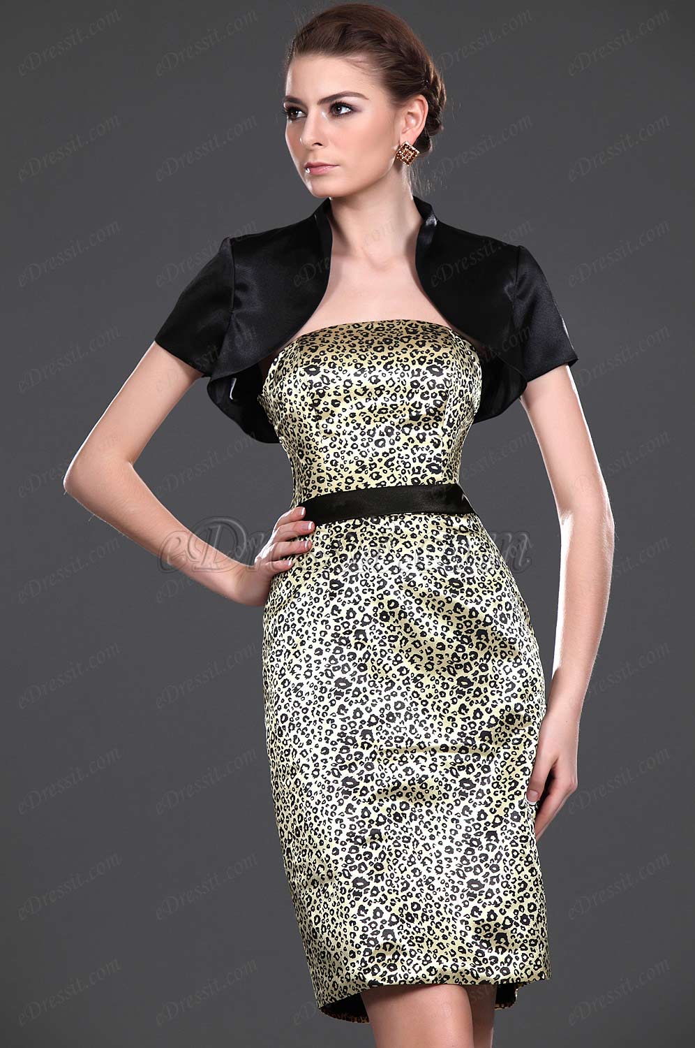 New Stylish Leopard Two Pieces Mother of the Bride Dress