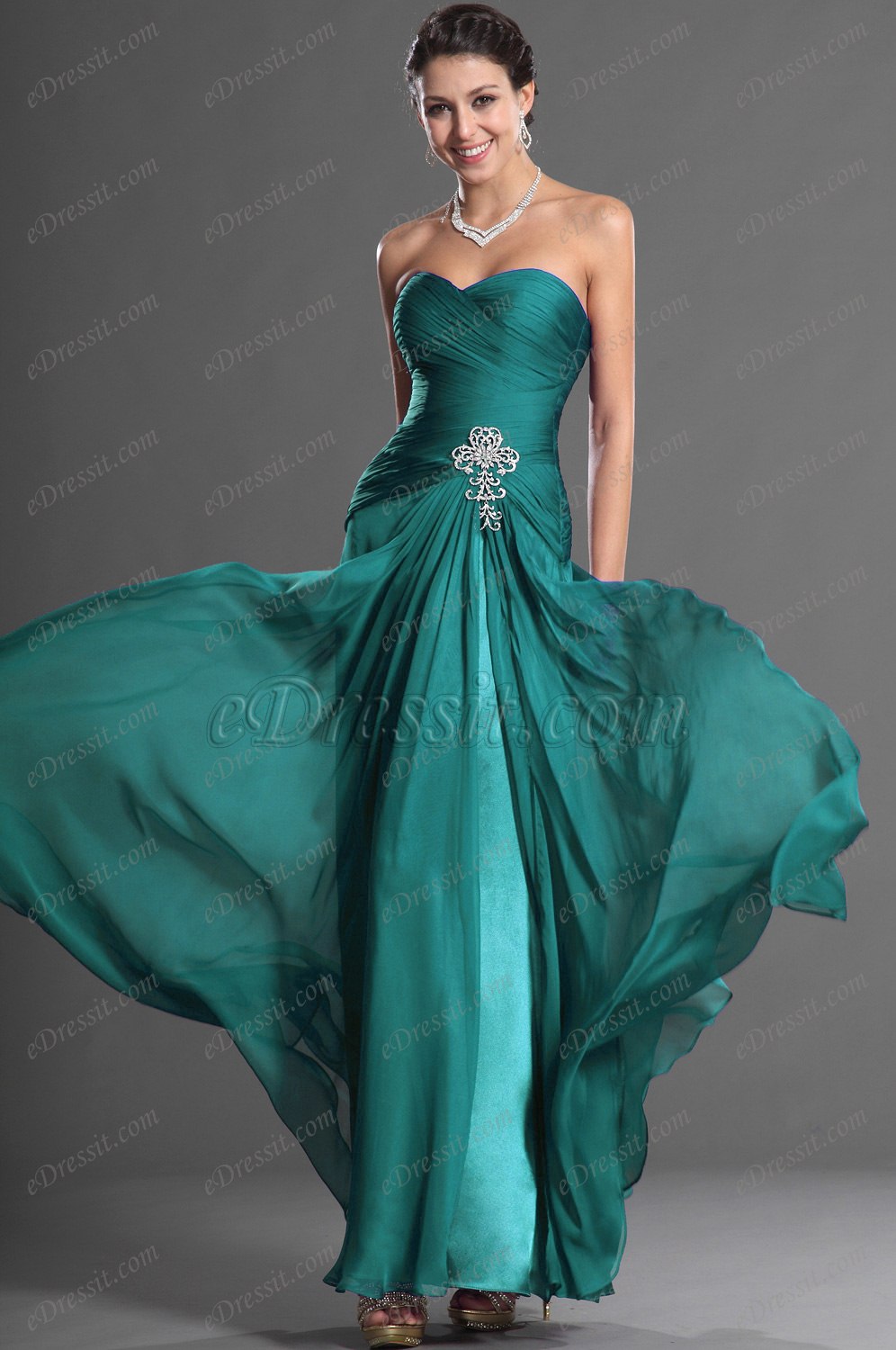 Clearance Sale ! Gorgeous Sweetheart Strapless Evening Dress