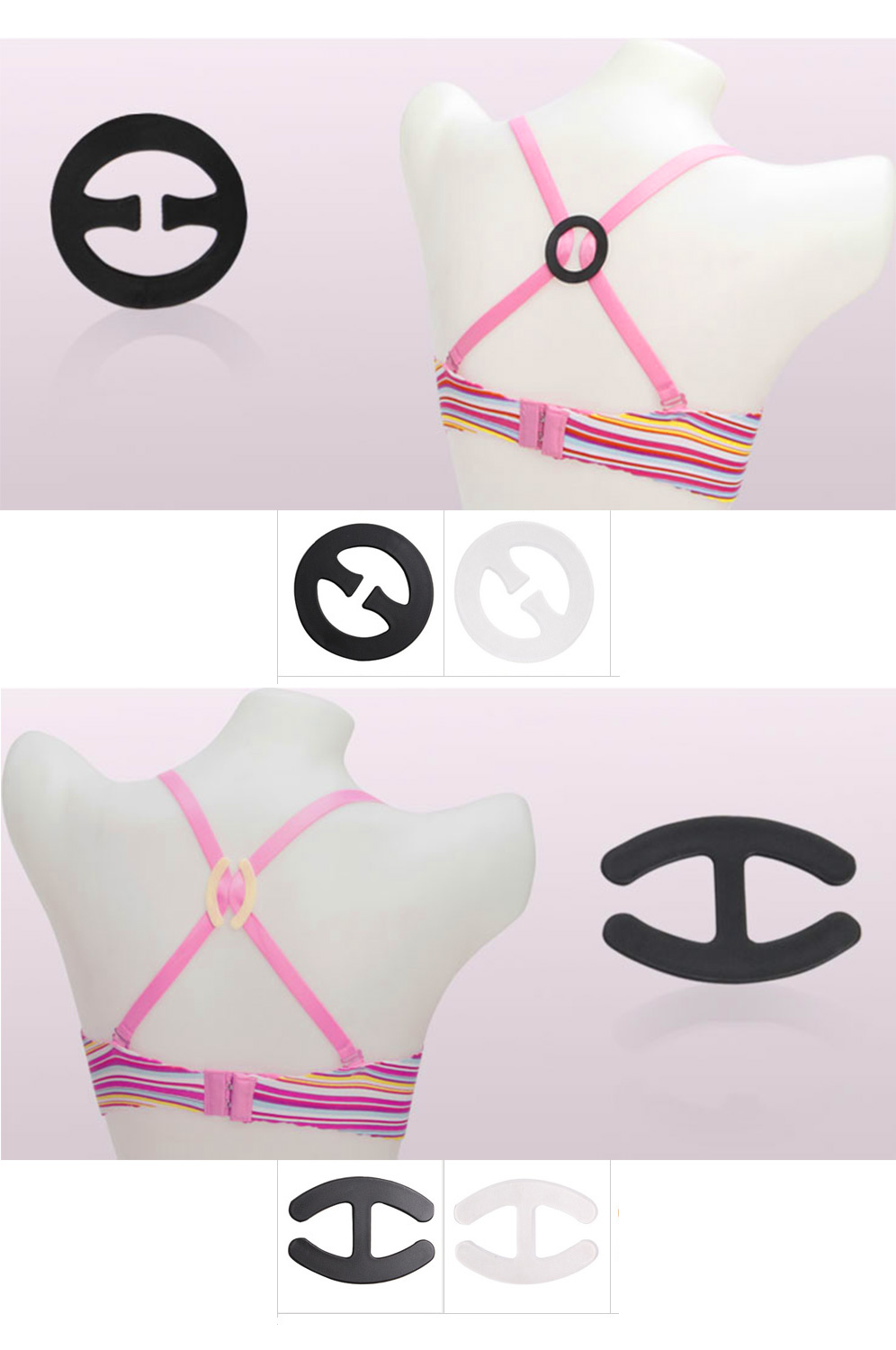 Cleavage Control Racer Back Bra Clips