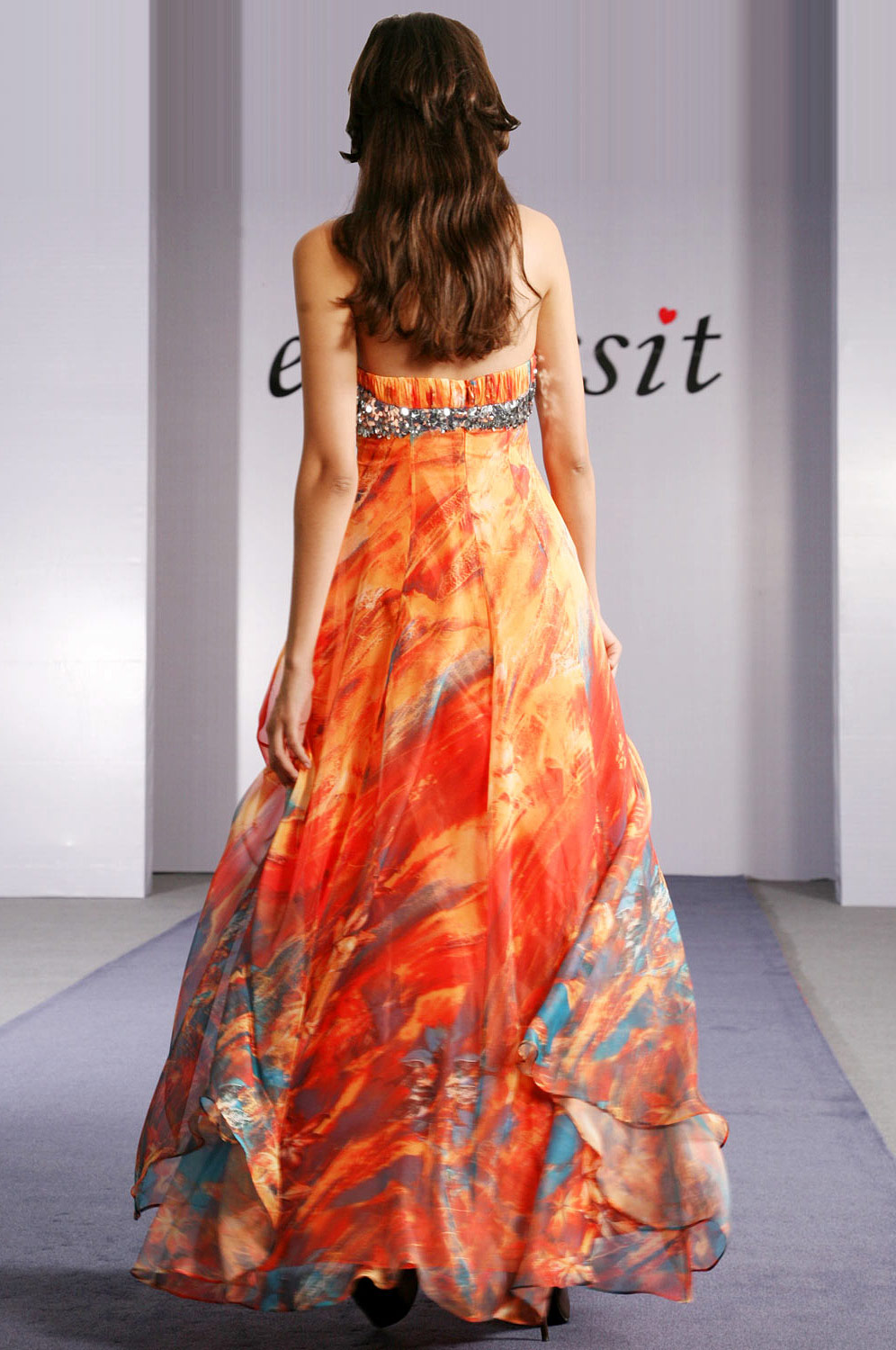 Charming Strapless Evening Dress