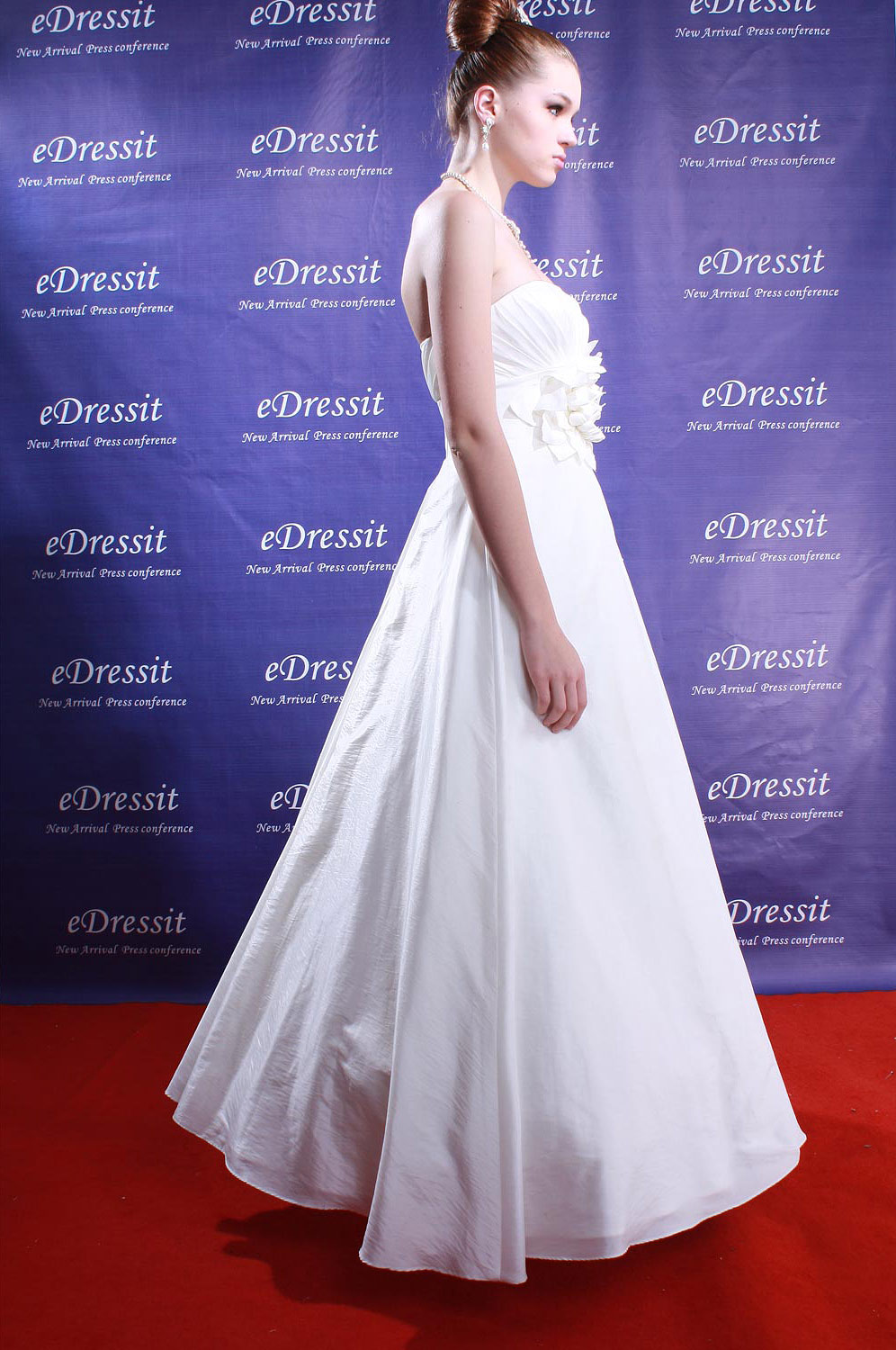 Weiss Abendkleid Ballkleid Prom Hochzeit