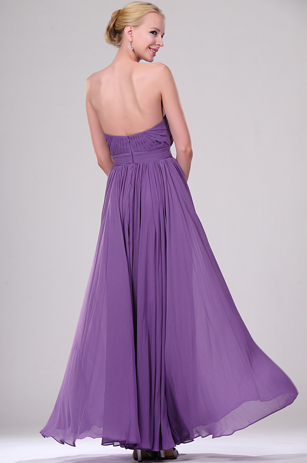 Purple Angelina Jolie Ball Gown Evening Dress