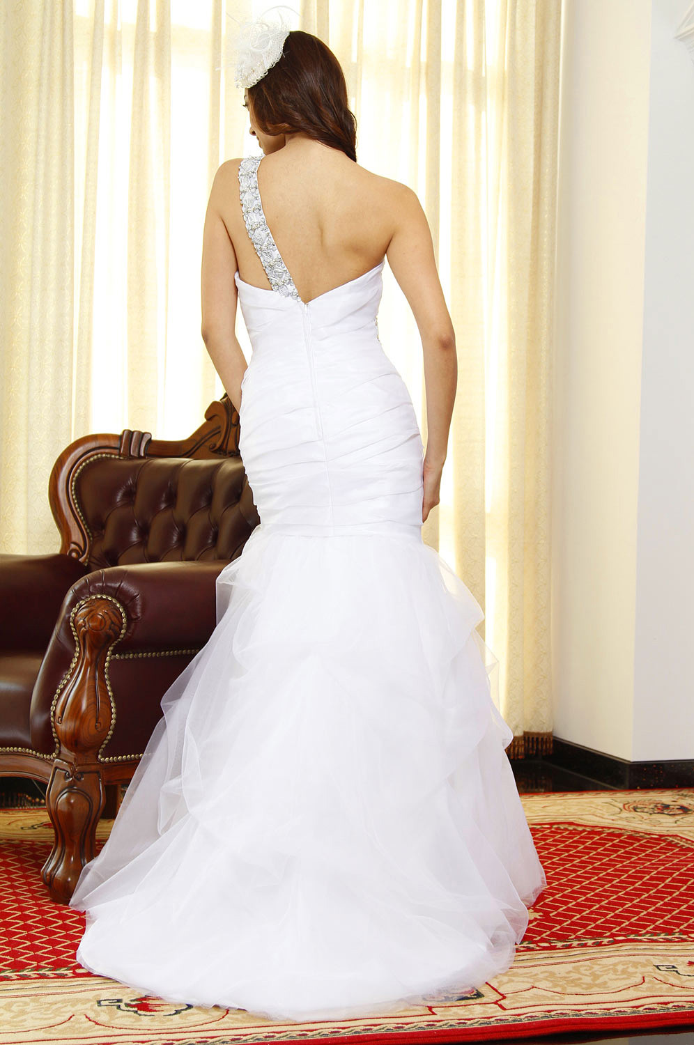 Pur Blanc Glorieux Robe de Mariee