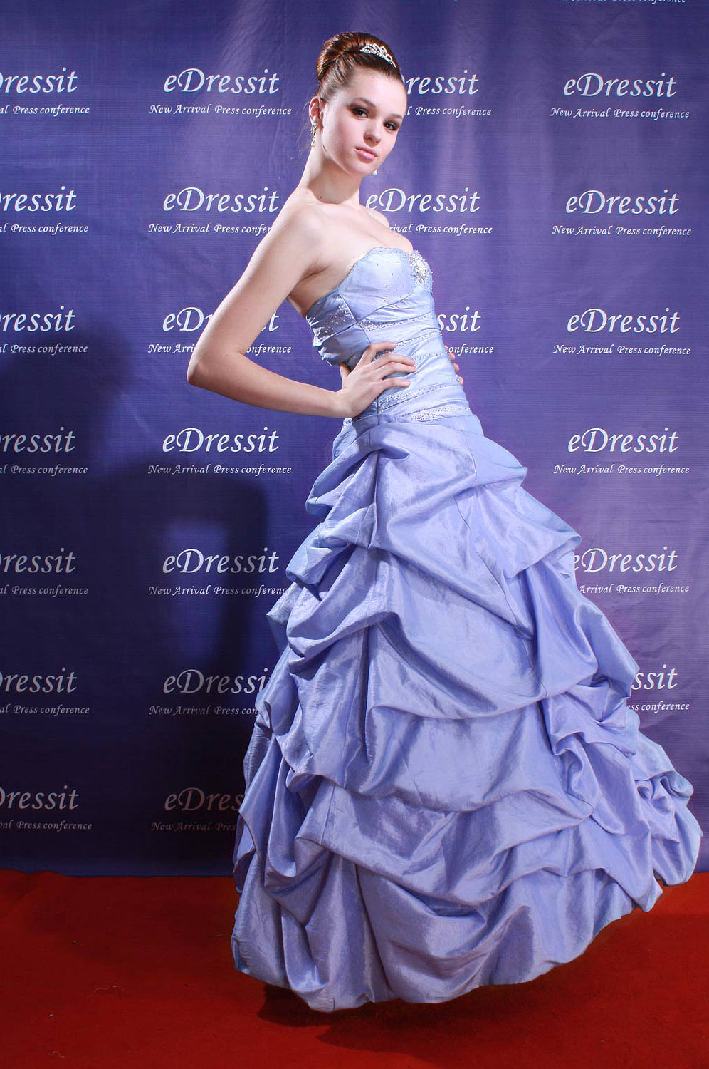 luxueux bleue tenue de soirée