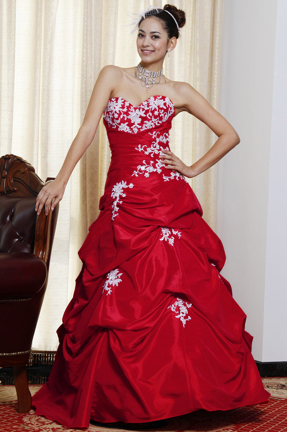 Classique Rouge Scolaire Graduation/Adulte Cérémonie/Soiree Robe