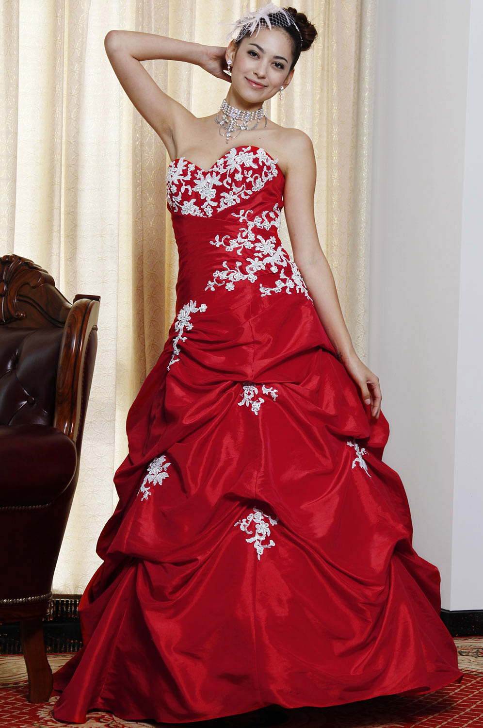 Classique Rouge Scolaire Graduation/Adulte Cérémonie/Soiree Robe