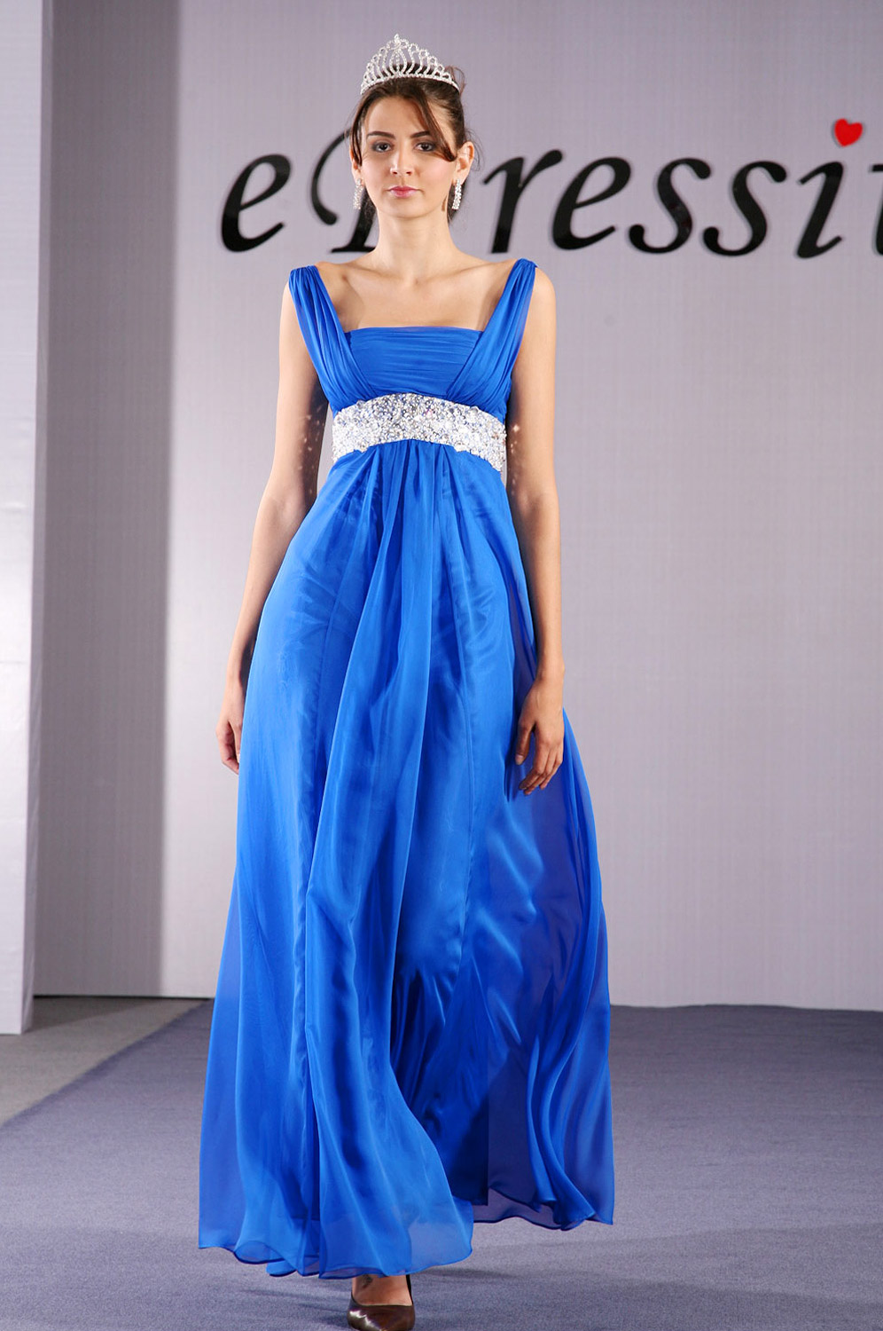 On sale !!  blue Prom Gown Evening Dress