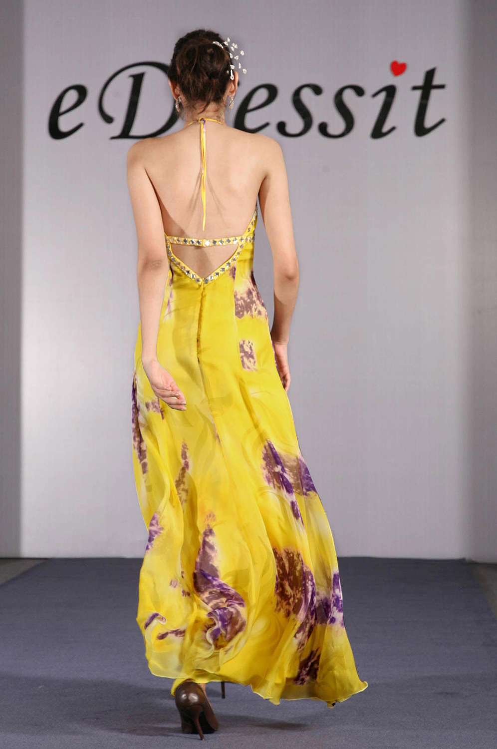 Charming 100% Real Silk Evening Prom Party Dresses