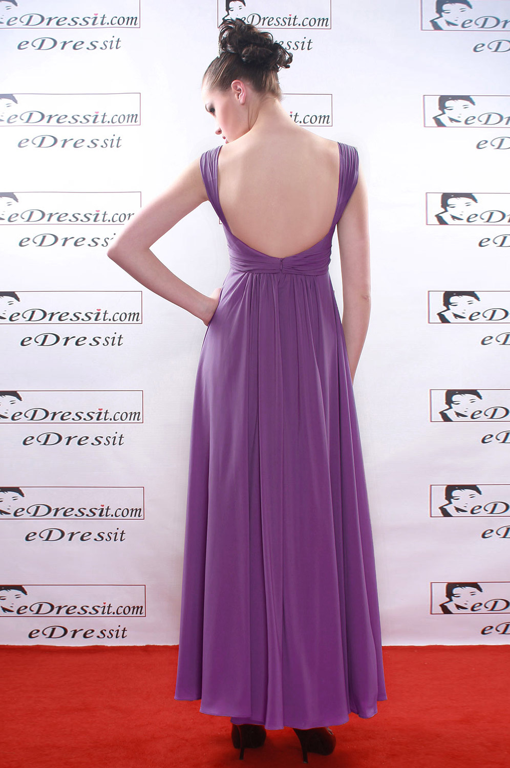 On sale !!  Purple  Prom Gown Evening Dress