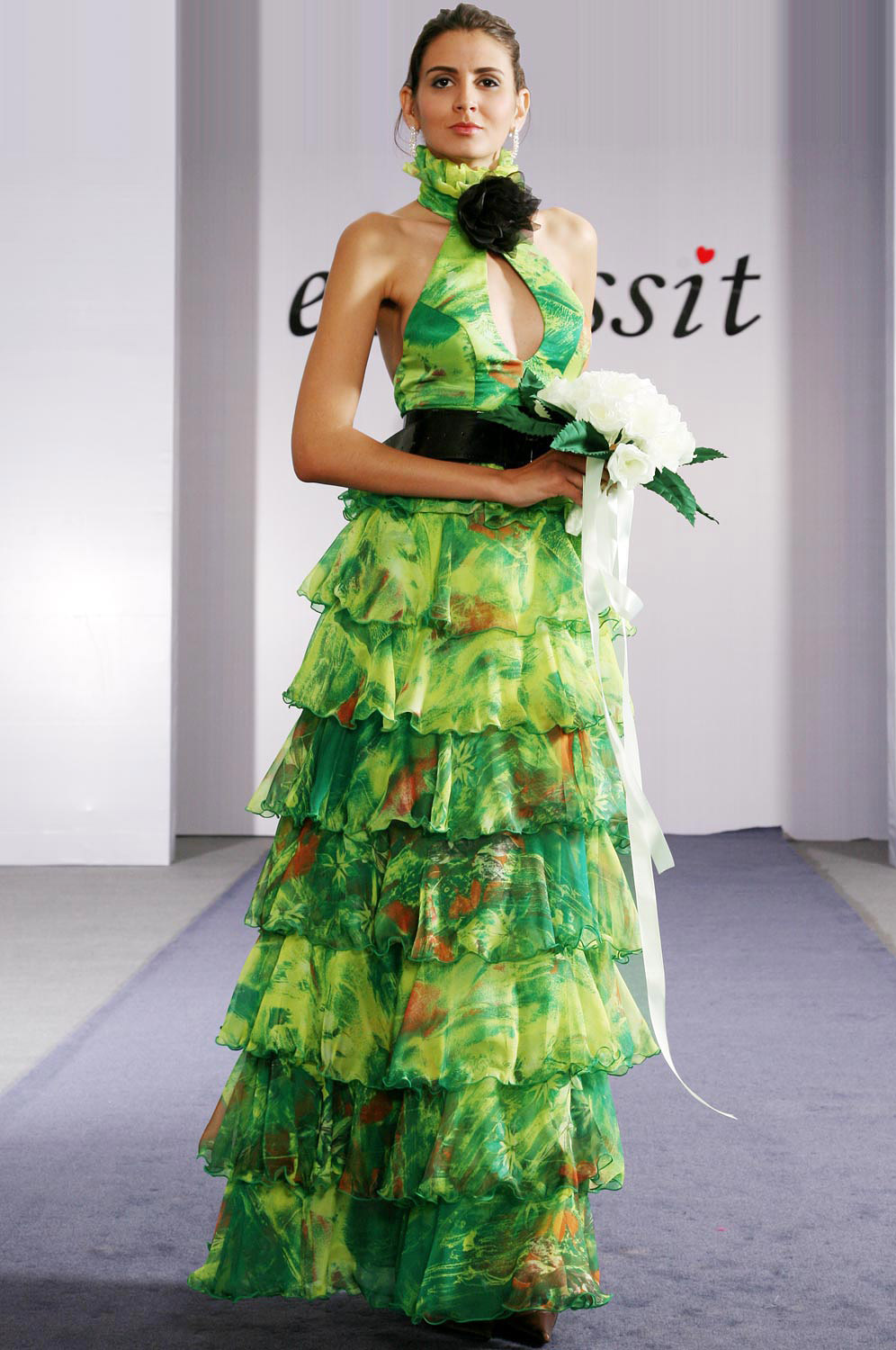 Elegant Blake Lively Halter Dress