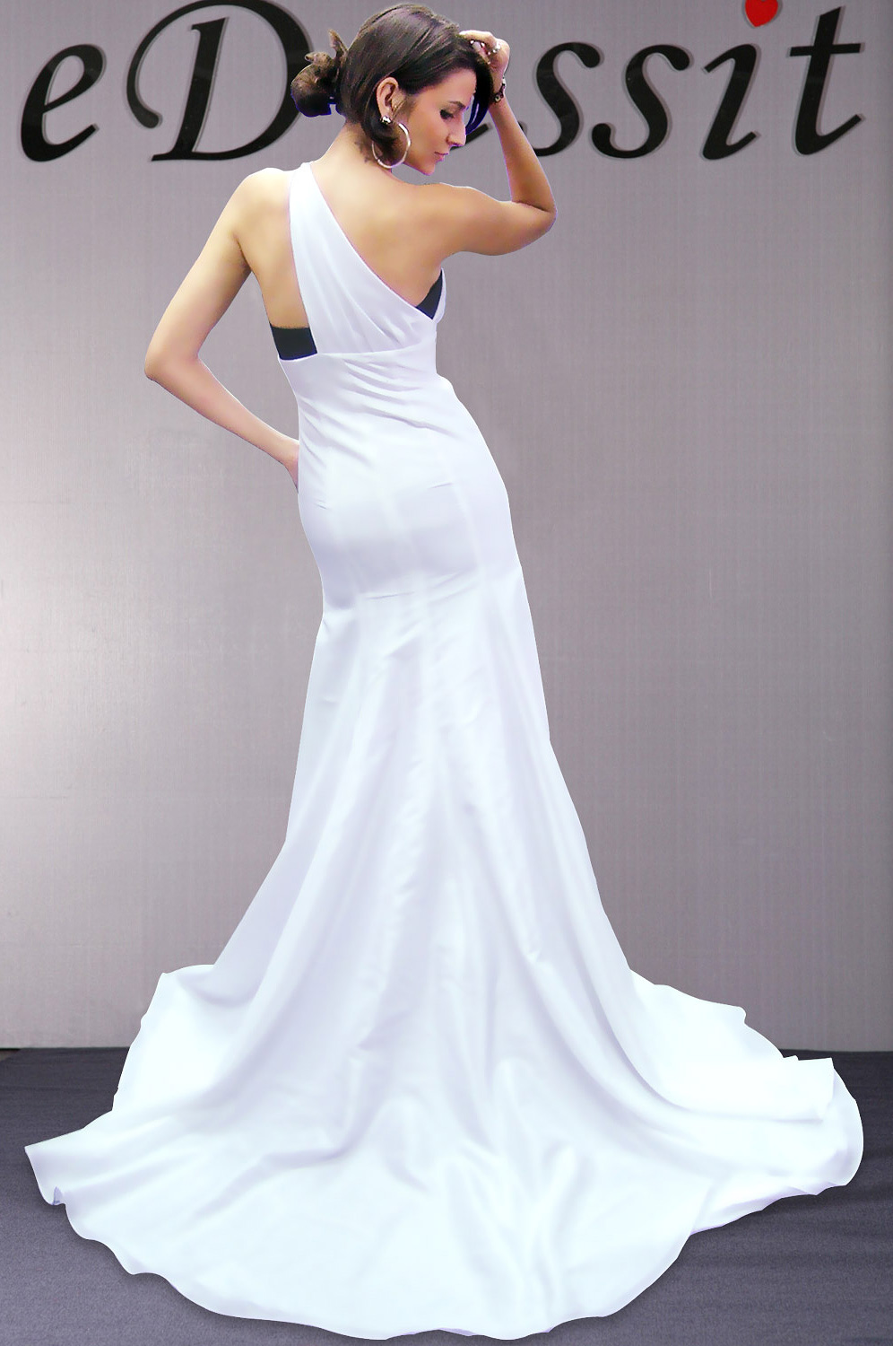 Ball/Party Robe de soirée Blanche et Noir