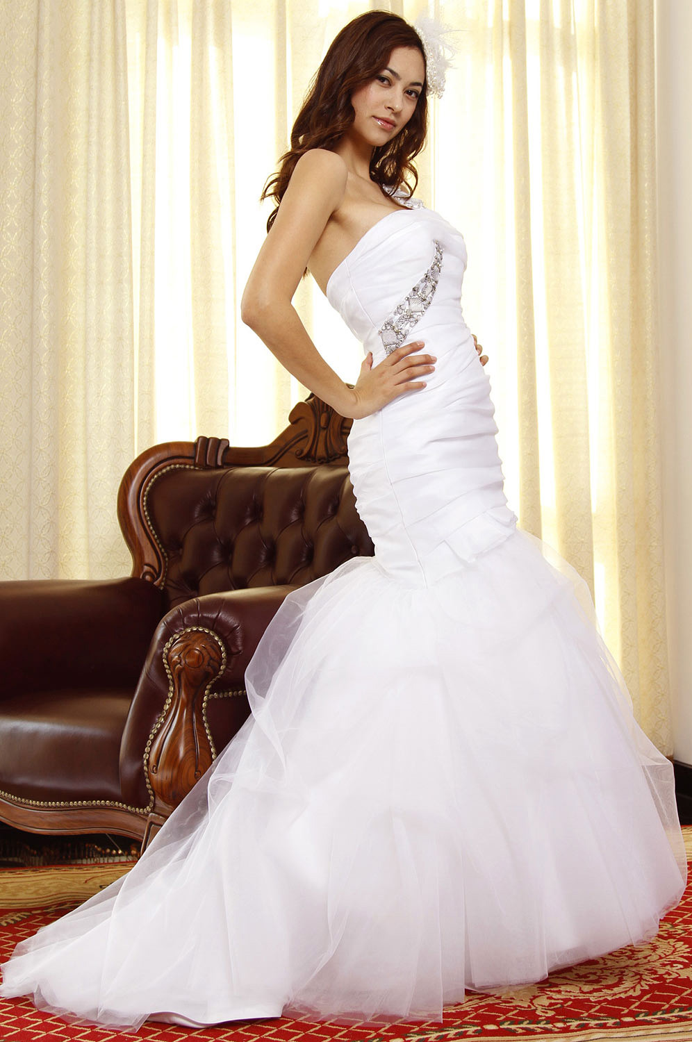 Pur Blanc Glorieux Robe de Mariee