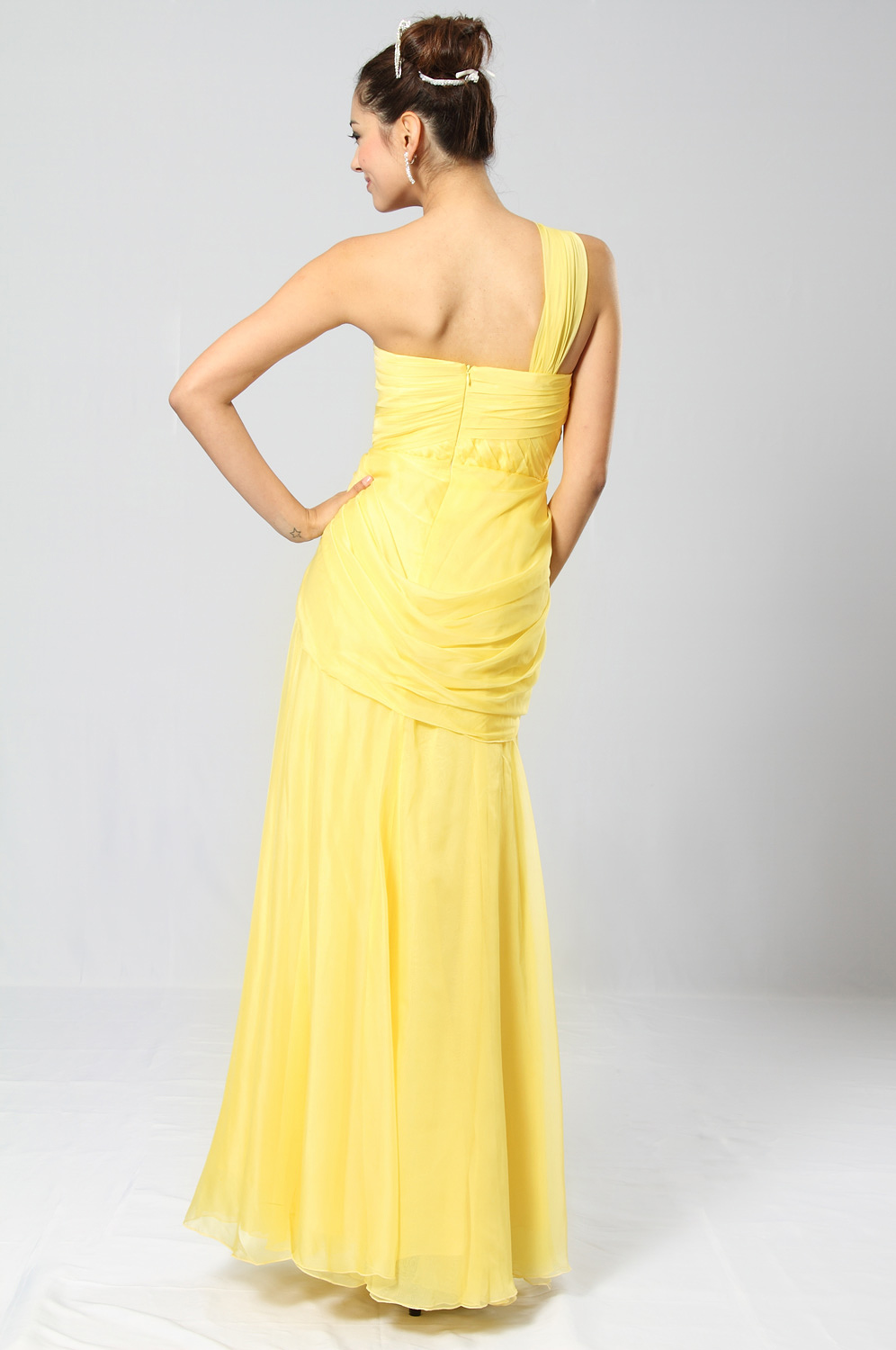 On sale !!  Celebrity Sexy yellow  Prom Gown Evening Dress